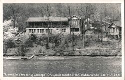 "Lake In The Sky Lodge" on Lake Santeetlah Postcard