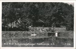 Blue Boar Sportsman's Lodge, Robbinsville, NC Postcard