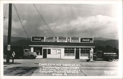 Charles Place Restaurant, Andrews NC - Vintage Trucks North Carolina Postcard Postcard Postcard