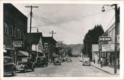 Main Street Scene - Andrews, NC North Carolina Postcard Postcard Postcard