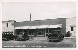 Union County Bank and Post Office, Blairsville GA Postcard