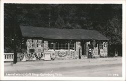 Laurel Wood Gift Shop, Gatlinburg, TN - Vintage RPPC Postcard