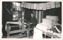 Handweaver at the Wiley Shop - Gatlinburg, TN Tennessee Postcard Postcard Postcard