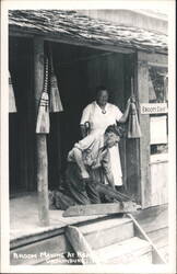 Broom Making at Keagy's, Gatlinburg, TN Postcard