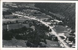 Gatlinburg TN Aerial View - Cline Photo Postcard