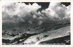 View From Clingmans Dome - Great Smoky Mountains North Carolina Great Smoky Mountains National Park Postcard Postcard Postcard