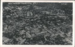 Air View of Asheville, NC Postcard