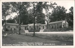 Rock Haven Terrace Motel on Smoky Mountain Hwy, Asheville NC North Carolina Postcard Postcard Postcard