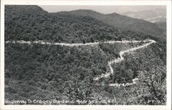 Highway to Craggy Gardens near Asheville Postcard