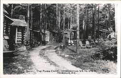 The Pines Camp Cabins, Asheville NC Postcard