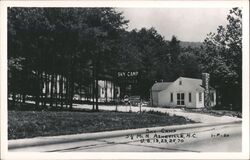 Sky Camp Cottages, Asheville NC Postcard