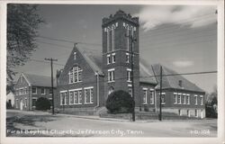 First Baptist Church, Jefferson City, Tennessee Postcard Postcard Postcard