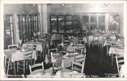 Main Dining Room, Cove Lake Inn Jacksboro, TN Postcard Postcard Postcard