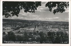 Panoramic View of Kingsport, Tennessee Postcard