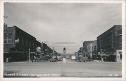 Kingsport, TN Street Scene Postcard