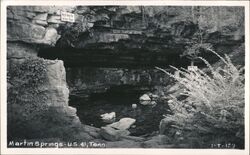 Martin Springs Cave Entrance, U.S. 41 Postcard