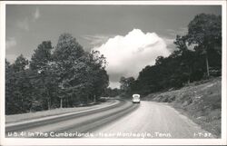 U.S. 41 in the Cumberlands near Monteagle Tennessee Postcard Postcard Postcard