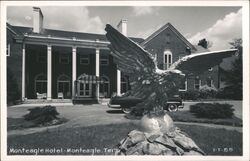 Monteagle Hotel, Monteagle, TN - Eagle Statue Tennessee Postcard Postcard Postcard