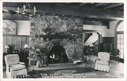 Monteagle Hotel Lobby Fireplace, Monteagle, TN Postcard