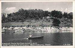 Happy's Dock, Cherokee Lake, Near Joyland Cottages Postcard