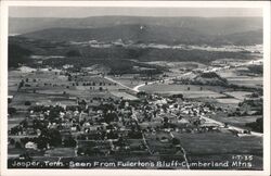 Jasper, Tennessee Aerial View from Fullerton's Bluff Postcard Postcard Postcard