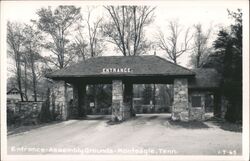 Entrance-Assembly Grounds, Monteagle, Tennessee Postcard