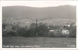 Birds Eye View of Jacksboro, TN Tennessee Postcard Postcard Postcard