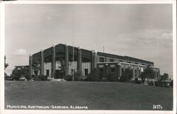 Municipal Auditorium, Gadsden, Alabama Postcard