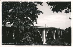 Bridge Over Coosa River, Gadsden, Alabama Postcard