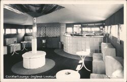 Joyland Club Cocktail Lounge Interior View Postcard