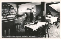 Joyland Reception Room Interior, Lookout Mountain Georgia Postcard Postcard Postcard