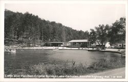 Crystal Springs Lake, Pavilion, Gadsden-Anniston Hwy Alabama Postcard Postcard Postcard