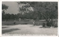 Crystal Springs Lake, Gadsden, Alabama Postcard Postcard Postcard