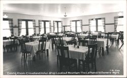 Cloudland Hotel Dining Room, Lookout Mountain Postcard