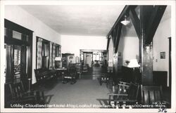 Cloudland Park Hotel Lobby, Lookout Mountain Georgia Postcard Postcard Postcard