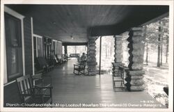 Cloudland Hotel Porch, Lookout Mountain Georgia Postcard Postcard Postcard