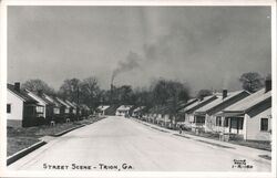 Street Scene Trion, GA Georgia Postcard Postcard Postcard