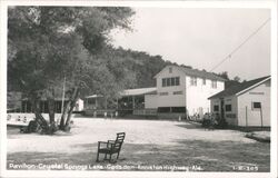 Pavilion at Crystal Springs Lake, Gadsden, Alabama Postcard