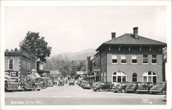 Bryson City NC Main Street Vintage Downtown Cars Parked North Carolina Postcard Postcard Postcard