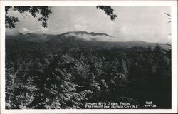 Smoky Mountains seen from Fryemont Inn Bryson City, NC Postcard Postcard Postcard