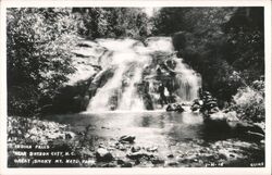 Indian Falls near Bryson City, Great Smoky Mountains Postcard