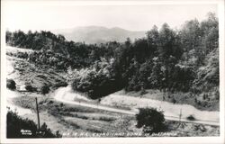 US 19 NC Clingmans Dome in Distance Postcard