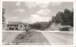 Nantahala Inn and Esso Station, Fontana Lake, NC Postcard