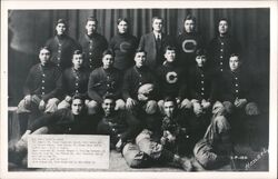 1911 Carlisle Indian School Football Team Jim Thorpe Pop Warner Pennsylvania Hensel Postcard Postcard Postcard