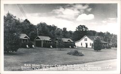 Red Wing Tourist Cabins and Dining Room, Whittier NC North Carolina Postcard Postcard Postcard