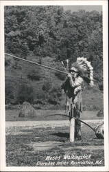 Moses Walkingstick Cherokee Indian Reservation Postcard