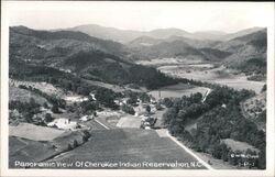 Cherokee Indian Reservation Panoramic View Postcard