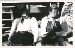 Cherokee Indian Ceremonial Face Masks Postcard