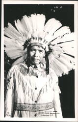 Chief Standing Deer Cherokee Indian Reservation Postcard