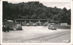 Thunderbird Motor Court, Cherokee, NC Postcard